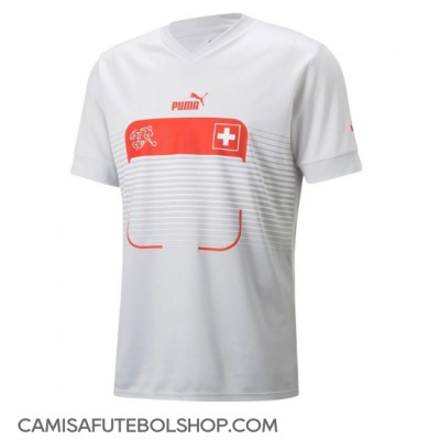 Camisa de time de futebol Suíça Granit Xhaka #10 Replicas 2º Equipamento Mundo 2022 Manga Curta